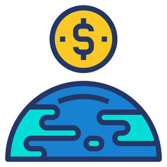 donation modern line style icon