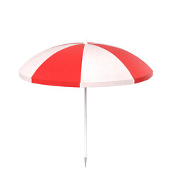 3d rendering illustration of a beach umbrella