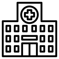 Obraz premium hospital modern line style icon