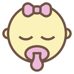 baby modern line style icon