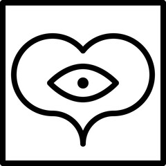 Obraz premium heart modern style icon