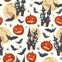 halloween seamless pattern - 534193276