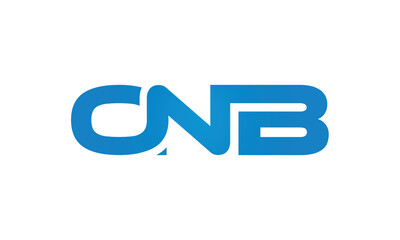 ONB monogram linked letters, creative typography logo icon