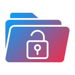 Folder Unlocked Icon Style