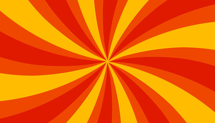 Circus poster, pinwheel background, rays