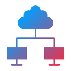 Cloud Computing Icon Style