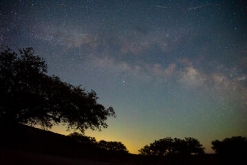Obraz na płótnie Canvas Milky way on a clear summer night