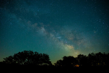 Obraz na płótnie Canvas Milky way on a clear summer night