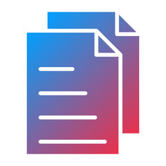Fototapeta premium Documents Icon Style