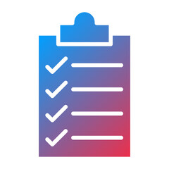 Obraz premium Checklist Icon Style