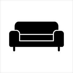 Sofa, linear style sign for mobile concept and web design. Symbol, logo illustration. Pixel perfect vector graphics