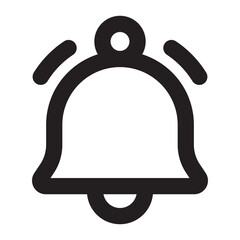 Notification line icon. Bell or alarm Social Media element illustration