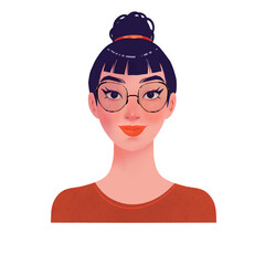 portrait of a beautiful young student