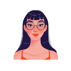 portrait of a beautiful young student