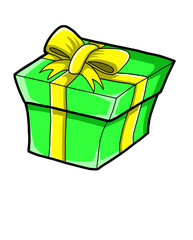 gift box vector logo illustration design