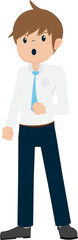 Salary Man Business Isolated Person People Cartoon Character Flat illustration Png #95