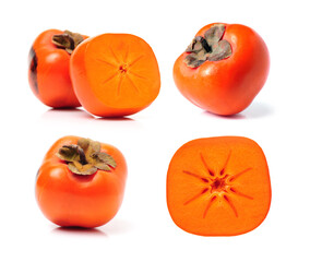 persimmon on a white background 