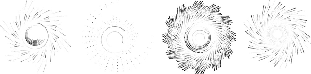 Halftone dots in circle form. round logo . vector dotted frame . design element