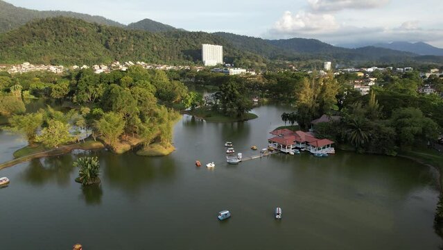 Taiping, Malaysia - September 24, 2022: The Landmark Buildings and Tourist Attractions of Taiping