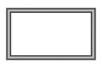 Black abstract frame isolated on white background. Design element with place for text. Texture in pop art style. Digitally generated image. Vector illustration, EPS 10.