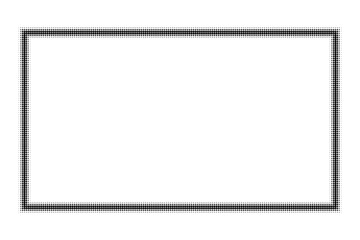 Black abstract frame isolated on white background. Design element with place for text. Texture in pop art style. Digitally generated image. Vector illustration, EPS 10.