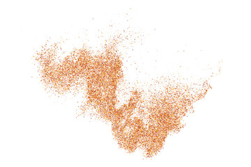 Abstract Sand Explosion Isolated On White Background. Digitally Generated Image. Vector Illustration, Eps 10.