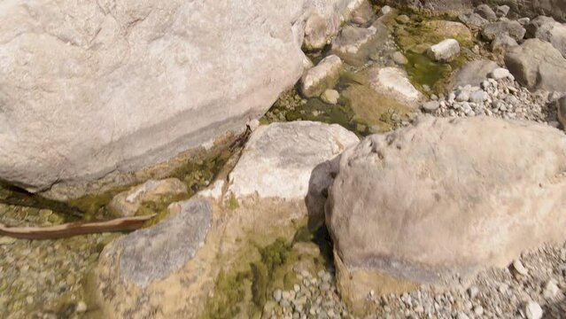 Drone footage of the Gorropu canyon in Sardegna, Italy
