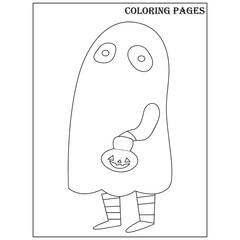 Halloween Coloring Pages for Kids and Toddlers