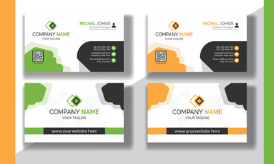 Modern business card creative and clean business card template, corporate professional business card.