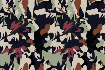 Animal Camouflage Seamless Vector Pattern Design For Fashion garments.  © STUDIOMH