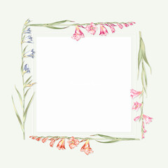 Flowers watercolor illustration.Manual composition.Big Set watercolor elements，Design for textile, wallpapers，Element for design,Greeting card