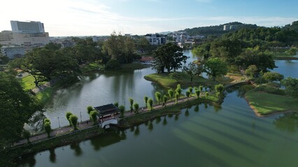 Taiping, Malaysia - September 24, 2022: The Landmark Buildings and Tourist Attractions of Taiping