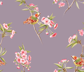 Classic Popular Flower Seamless pattern background.Perfect for wallpaper, fabric design, wrapping paper, surface textures, digital paper.