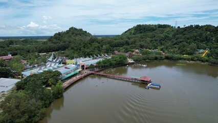 Fototapeta premium Taiping, Malaysia - September 24, 2022: The Bukit Merah Laketown Resort