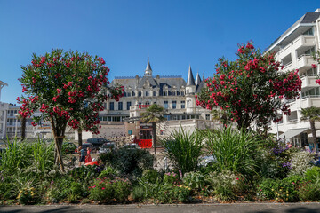 Panorama to the famous Casino of the City  Arcachon , Southwestern France.