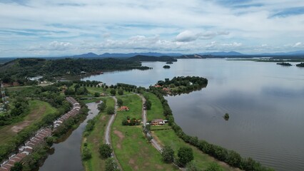 Taiping, Malaysia - September 24, 2022: The Bukit Merah Laketown Resort