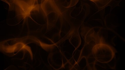 3d illustration abstract flame pattern background on black background