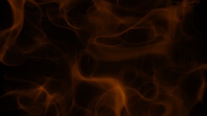 3d illustration abstract flame pattern background on black background