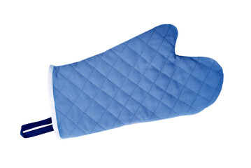 Oven textile blue glove