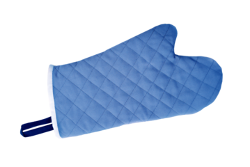 Oven textile blue glove