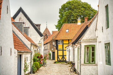 Fototapeta na wymiar Ribe, Denmark, HDR Image