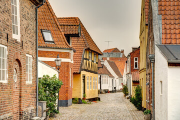 Fototapeta na wymiar Ribe, Denmark, HDR Image