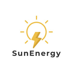thunder sun power energy logo