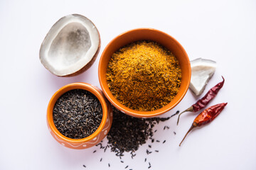 Karal or Karala Chutney A great mix of taste and health, made of Niger seeds. Maharashtrian recipe