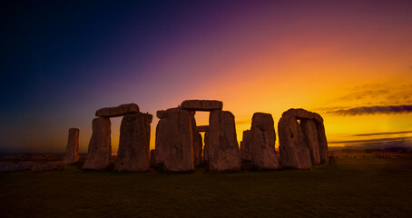 Stonehenge after sunset