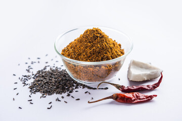 Karal or Karala Chutney A great mix of taste and health, made of Niger seeds. Maharashtrian recipe