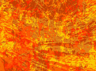 Grunge old paint vector background design. Hand painting imitation.