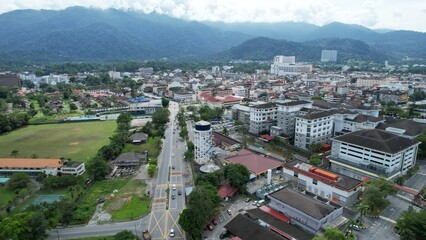 Taiping, Malaysia - September 24, 2022: The Landmark Buildings and Tourist Attractions of Taiping