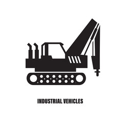 industrial vehicle.Vector outline set of different trucks, semi trailers. Freight transportation. Modern flat vector illustration isolated on white background.  
