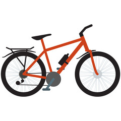 Bicycle vector, bike illustration icon isolated on white